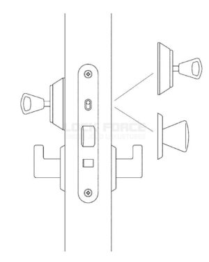 Замок врезной abloy 4260