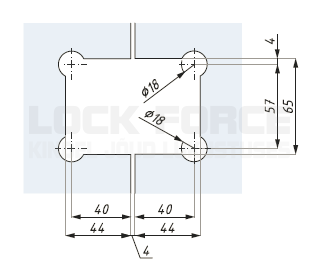 SHOWERBOX HINGE GLASS TO GLASS 180° CDA BOLOGNA GX990.2 SC - Image 2