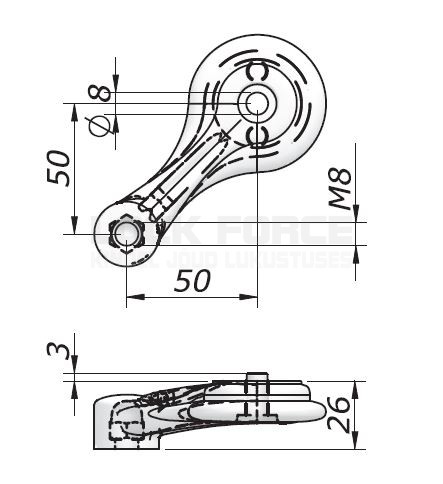 ÄMBLIK-PUNKTKINNITUS, 1-HARU AS08-A LÄBIPAISTEV - Image 2