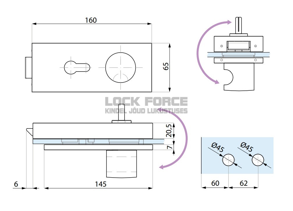 LUKUKORPUS UKSENUPUGA ELEKTRIVASTUSELE CDA ERICE LINE TGL15S-E SSS - Image 2