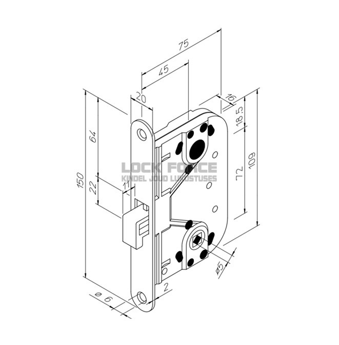 MORTISE LOCK ABLOY 4249 FE/MME - Image 2